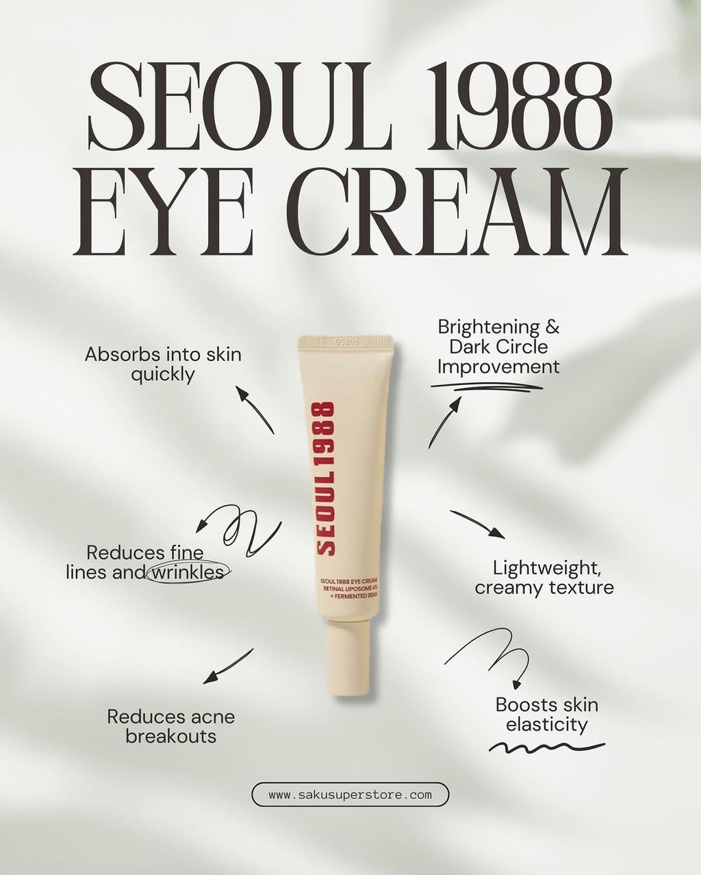 BUY-1 GET-1 FREE SEOUL 1988 Eye Cream – Retinal Liposome 4% + Fermented Bean