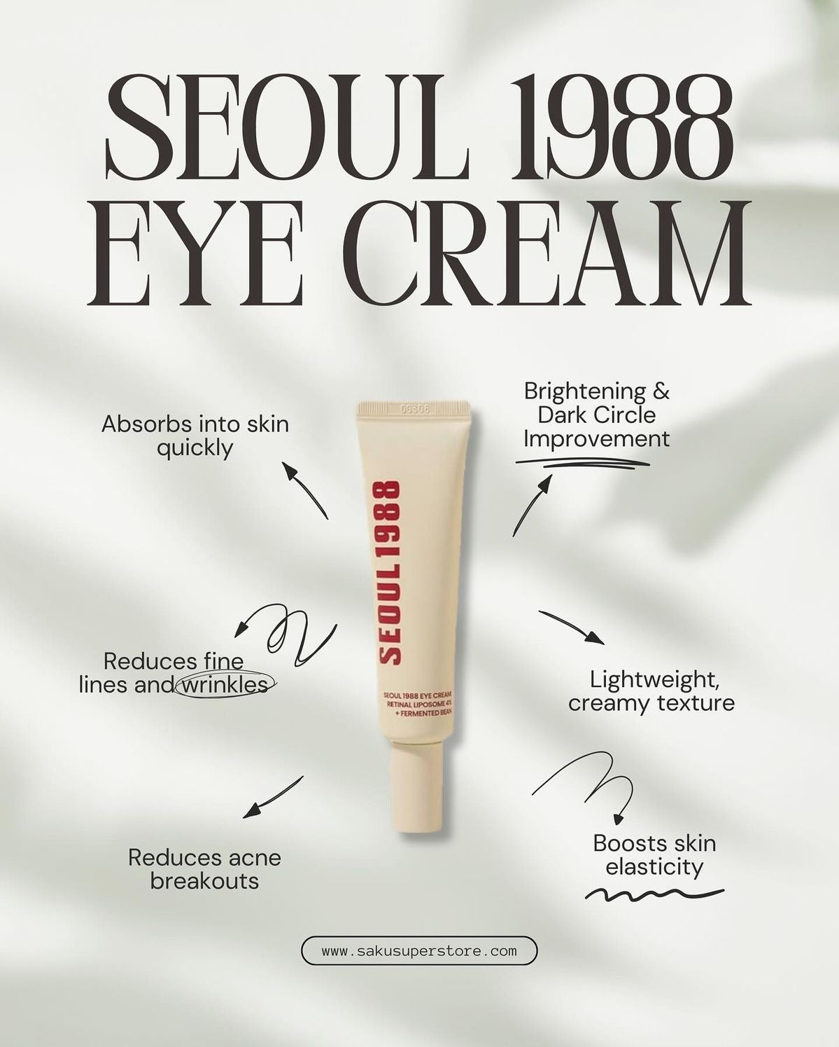 BUY-1 GET-1 FREE SEOUL 1988 Eye Cream – Retinal Liposome 4% + Fermented Bean